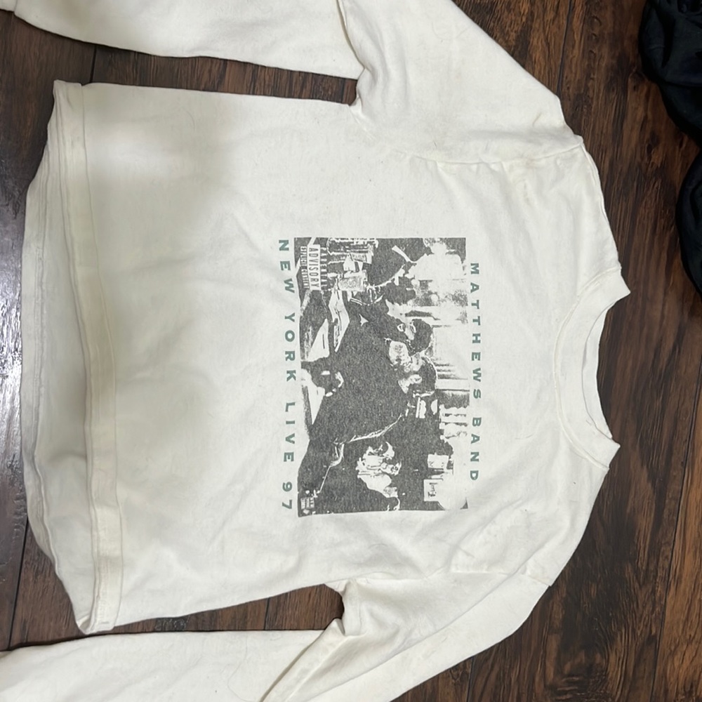 brandy melville/john galt white, long sleeve shirt, worn once